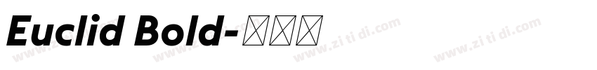 Euclid Bold字体转换